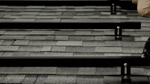 Video showing Kamtech Solar team installing solar mounting racks on asphalt shingle roof for durable residential solar systems. Video showing Kamtech Solar team installing solar mounting racks on asphalt shingle roof for durable residential solar systems.