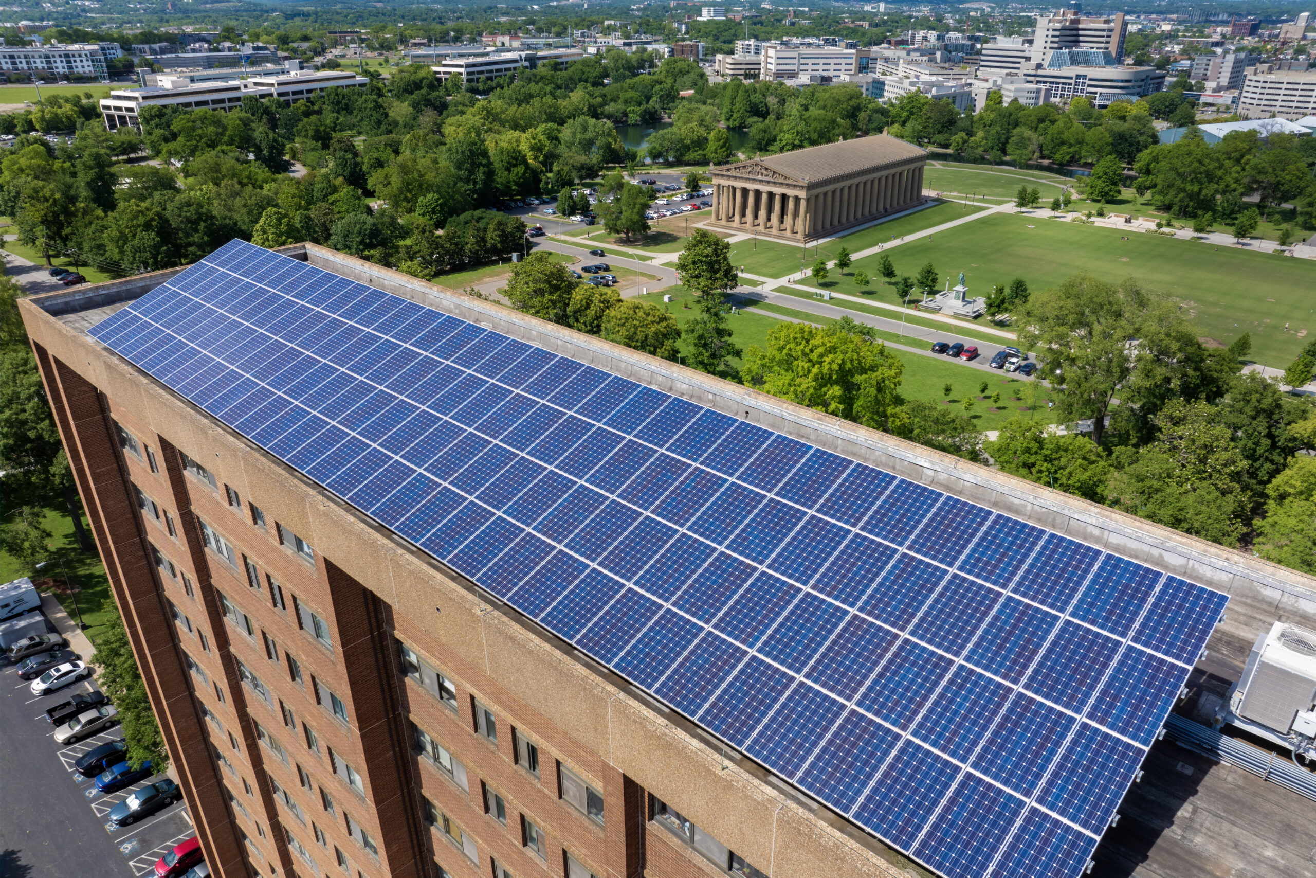Government building solar installation