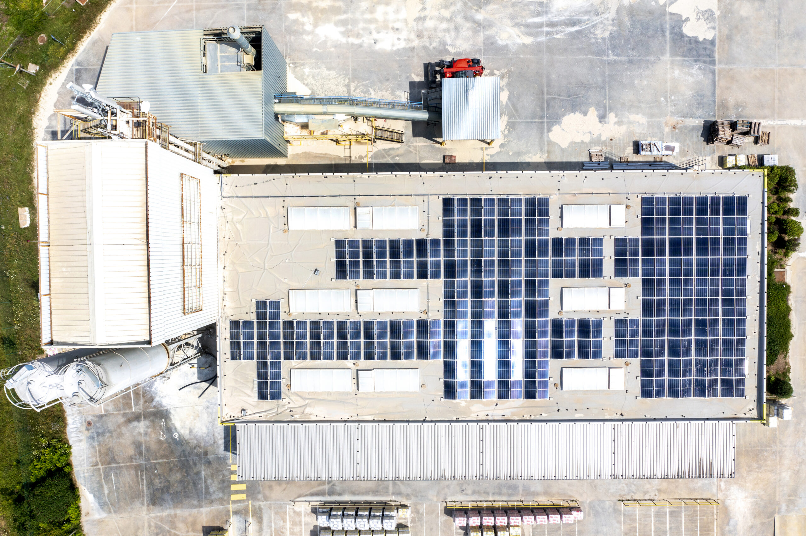 Manufacturing facility solar installation